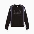 FUTURE.PUMA.ARCHIVE Relaxed Moto Crew Sweatshirt Unisex - PUMA Black - front on white background