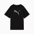 Essentials Graphic Animal Relaxed Tee Women - PUMA Black front view