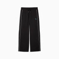T7 Piping Relaxed Woven Track Pants Women - PUMA Black front view