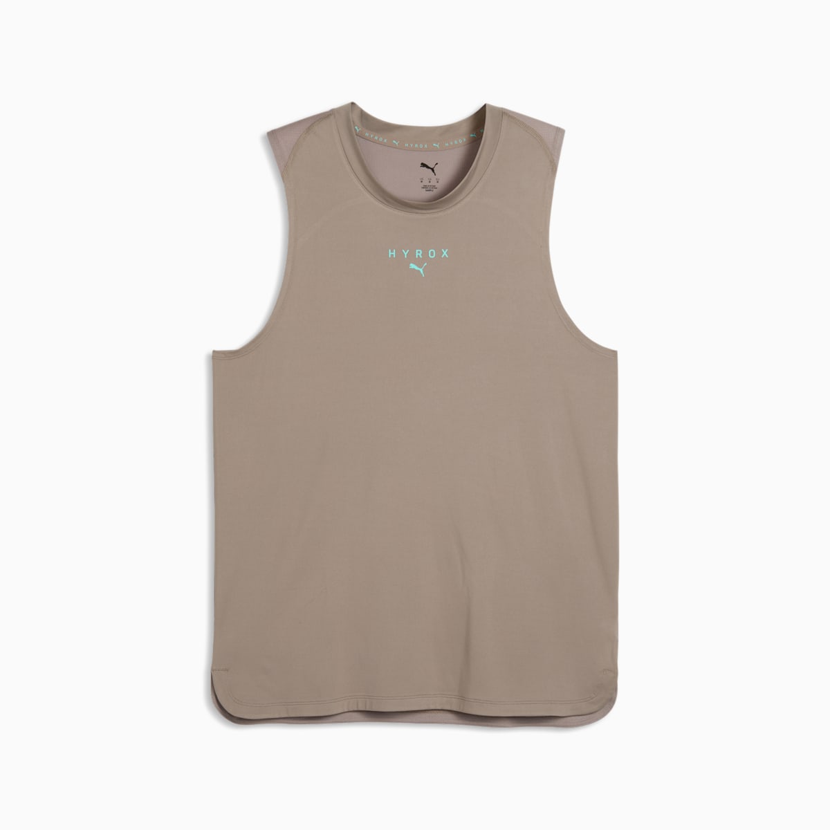 Polera sin mangas PUMA x HYROX CLOUDSPUN para hombre - Mouse Gray - front on white background