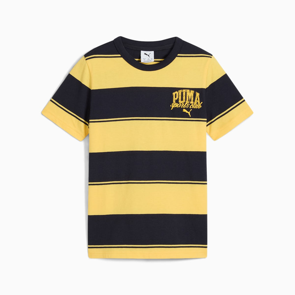 PUMA CLASS Striped Tee B New Navy front view