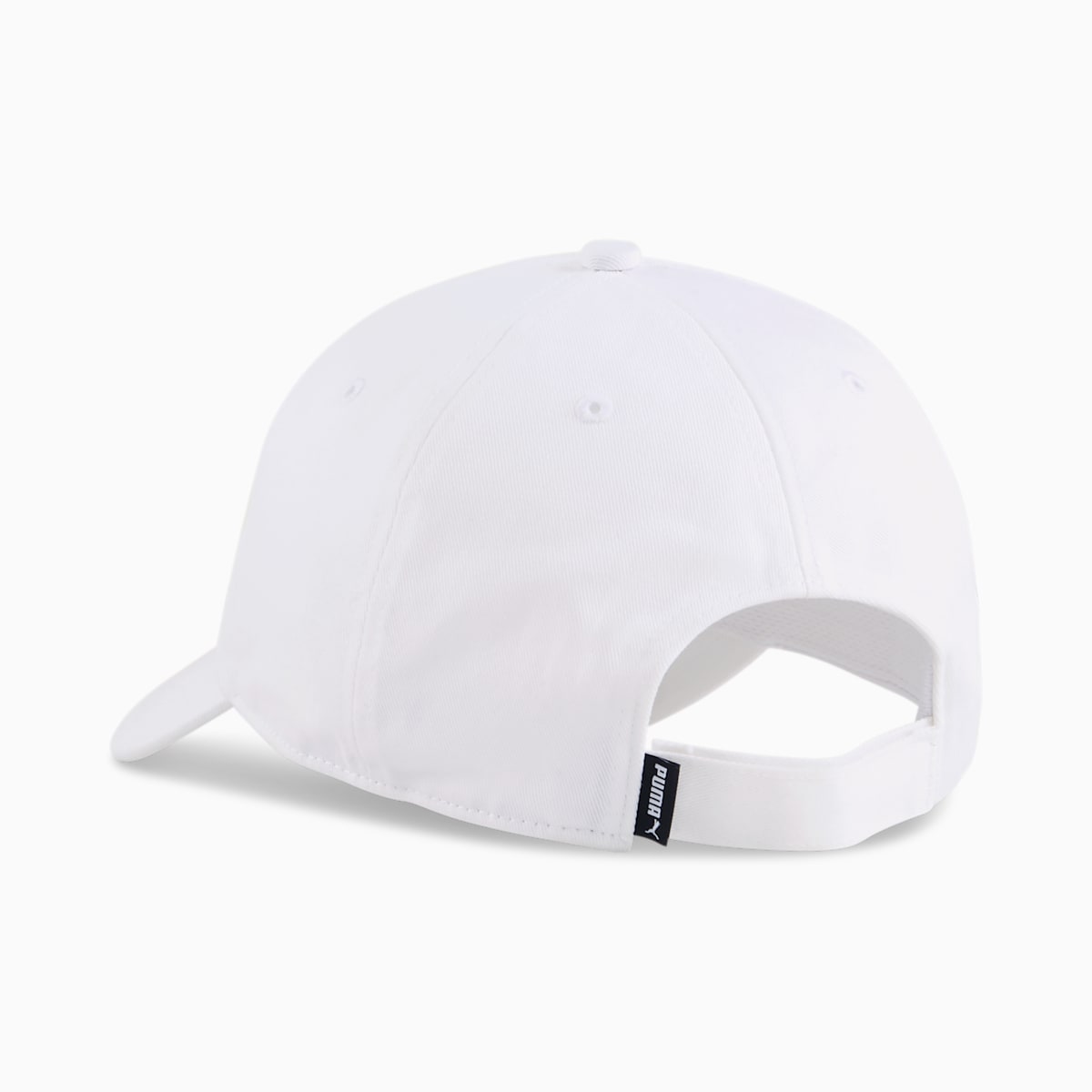 PUMA Essentials No. 1 Logo Patch Baseball Cap - PUMA White - Back view