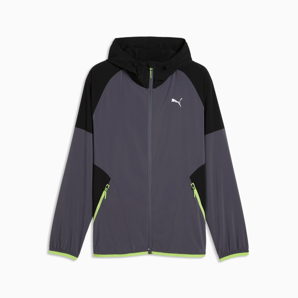 PWRTRAIN Stretch Woven Full-Zip Jacket Men - Galactic Gray - front on white background