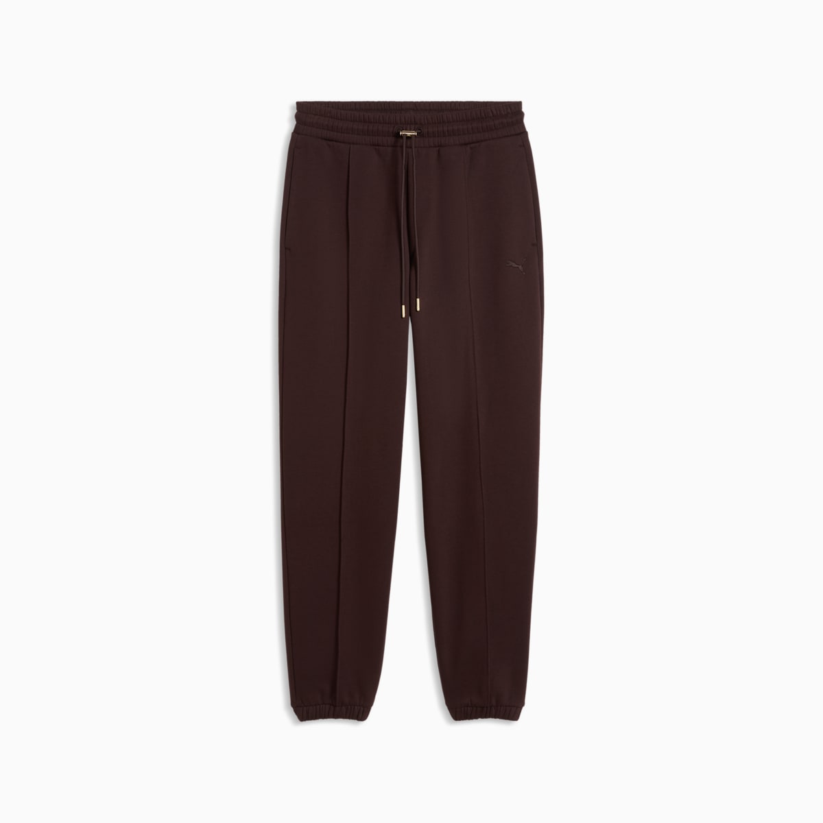HER Fleece Pants Women - Chocolate Fondue - front on white background