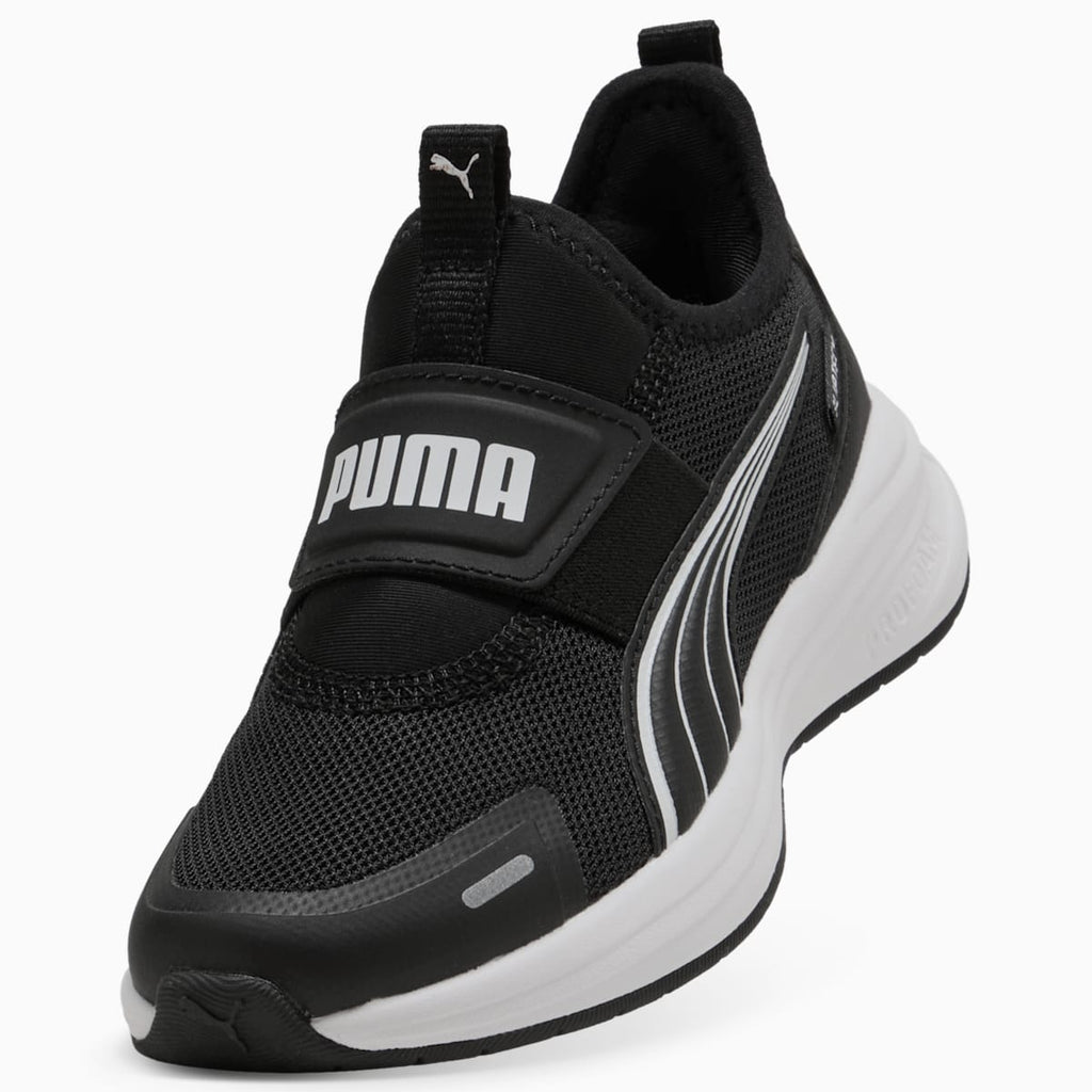 PUMA Kruz PROFOAM 2 SLIPTECH Running Shoes Kids - PUMA Black-PUMA White - Back / Heel View