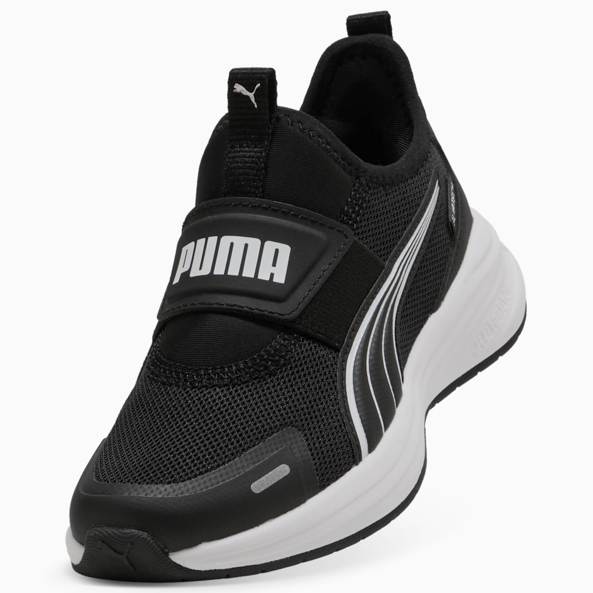 PUMA Kruz PROFOAM 2 SLIPTECH Running Shoes Kids - PUMA Black-PUMA White - Back / Heel View