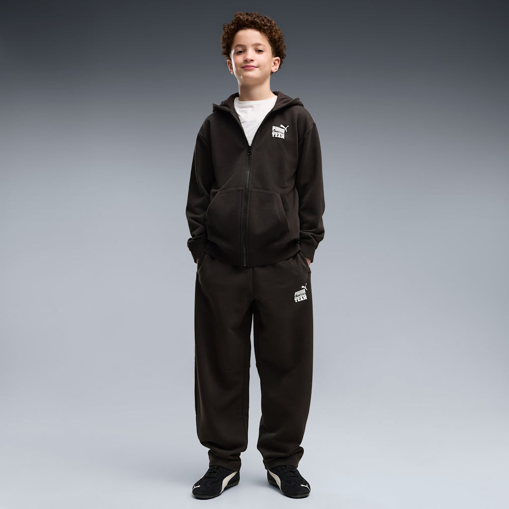 MID 90s Relaxed Barrel Sweatpants Youth - PUMA Black - on model