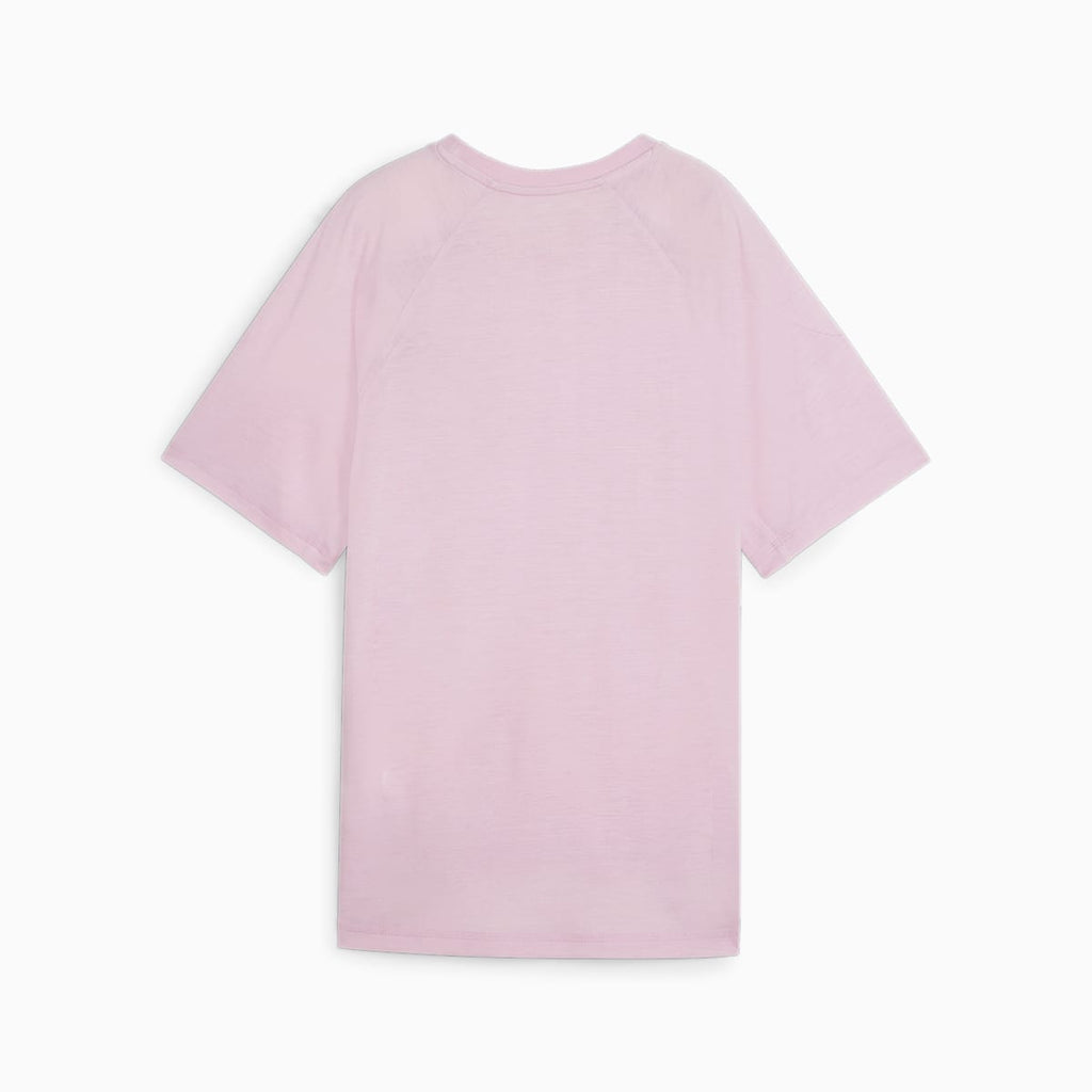 EVOSTRIPE Women's Graphic Tee Grape Mist back view