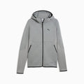 PUMATECH Elevated Slim Full-Zip Hoodie Men - Medium Gray Heather - front on white background