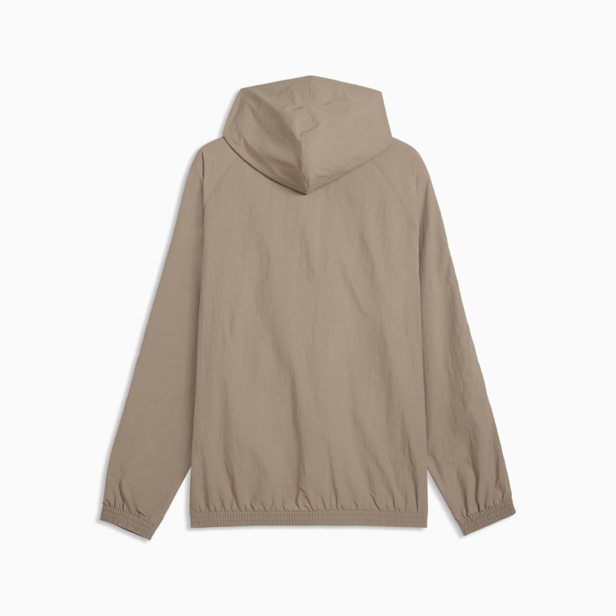 PUMA Class Men's Relaxed Pinnacle Half-Zip Hoodie - Mouse Gray - back on white background