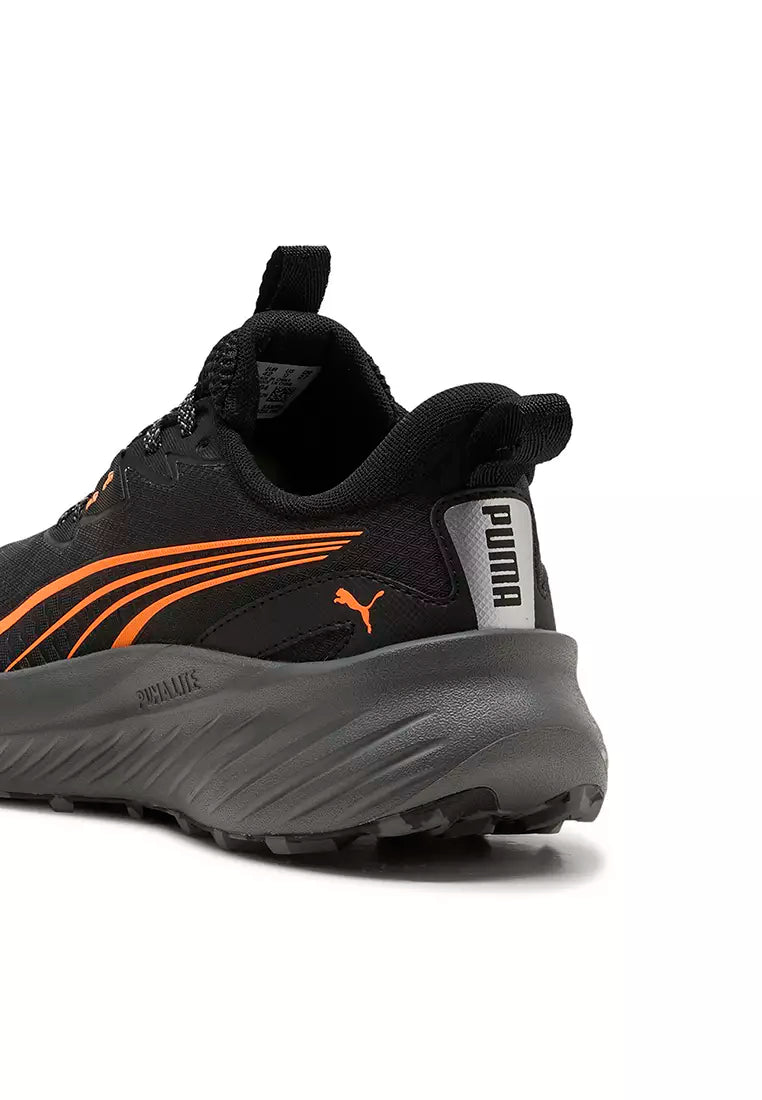 PUMA Pounce Lite 2 Trail Running Shoes-PUMA Black-Fluro Orange Pes