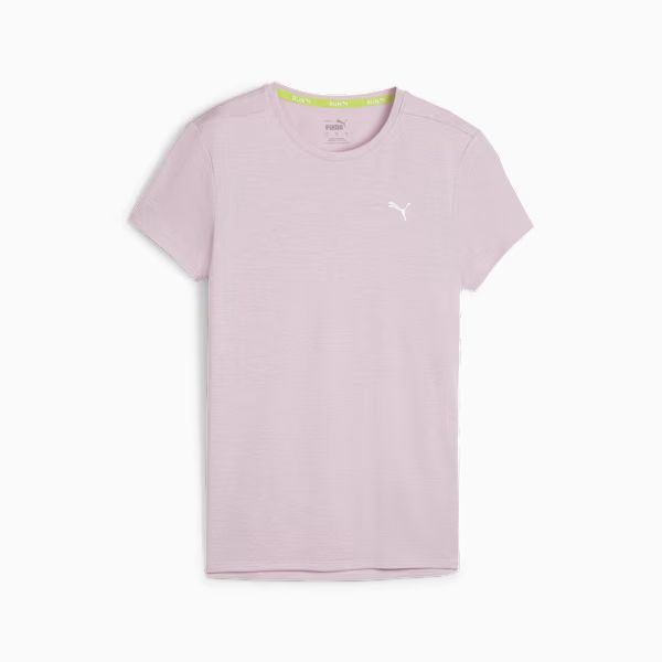 RUN FAVORITE HEATHER SS TEE W Grape Mist front view