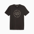 PUMA Emblem Graphic Tee Men - PUMA Black front view