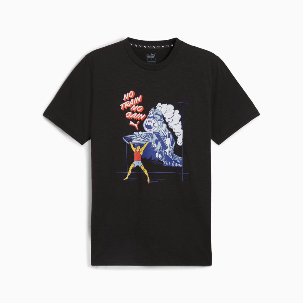 No Train No Gain Tee Men - PUMA Black back view