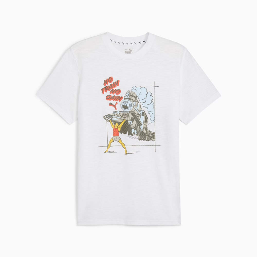 No Train No Gain Tee Men - PUMA White back view