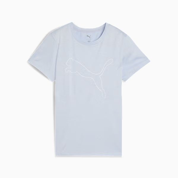 W TAD ESSENTIAL Heather Logo Tee Cool We front view