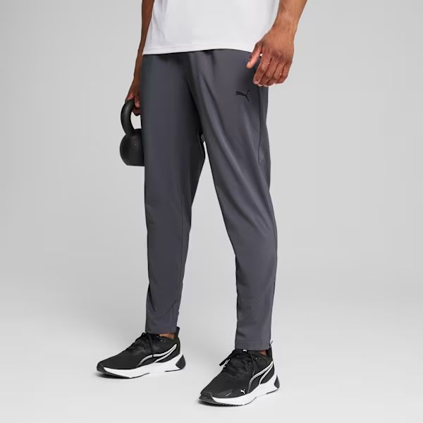 TAD ESSENTIALS Woven Tapered Pants Men - Galactic Gray model view