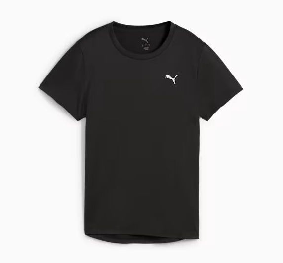 Train All Day Essentials Women's Crew Tee - PUMA Black front view