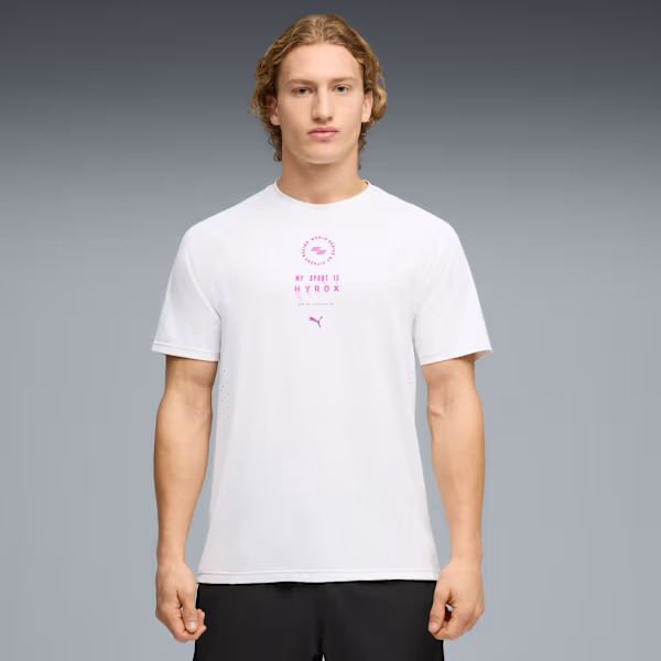 PUMA x HYROX DRYELITE Training Tee Men - PUMA White model view