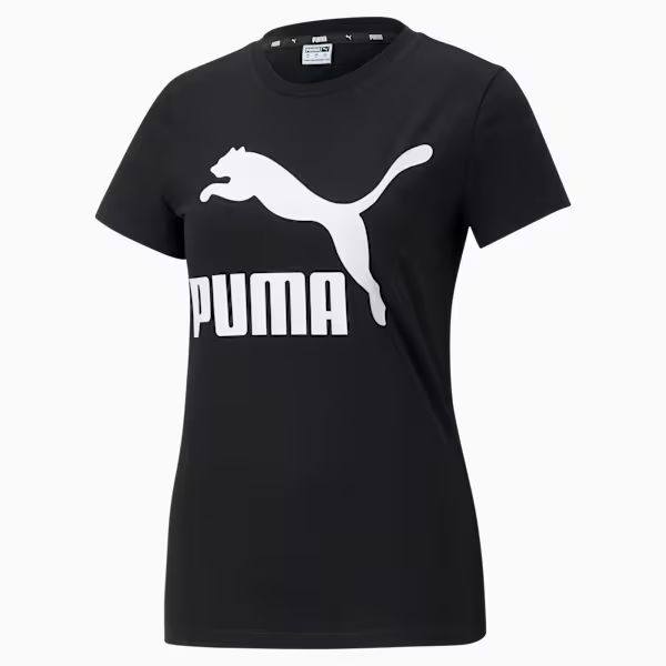 Classics Logo Tee Black front view