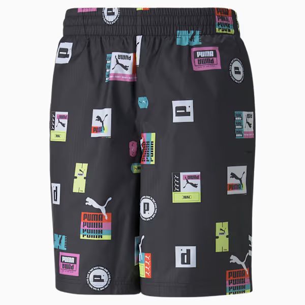 Brand Love AOP Shorts 8" WV Puma Black front view