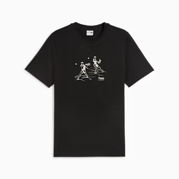 TEAM Graphic Tee Black front view