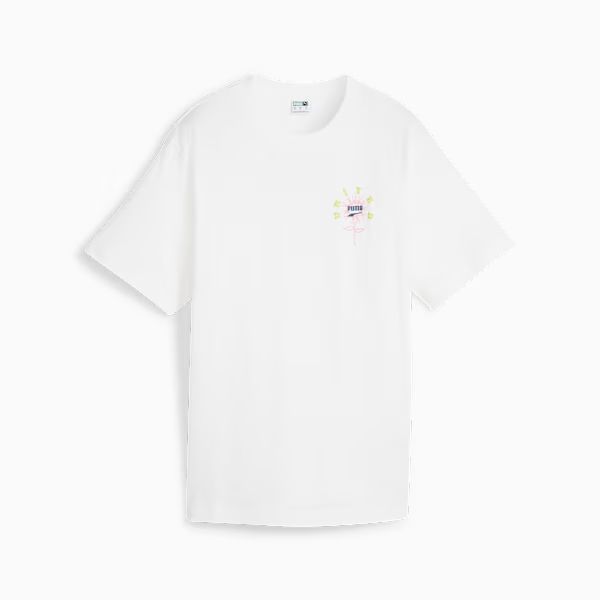 DOWNTOWN Relaxed Graphic Tee White front view