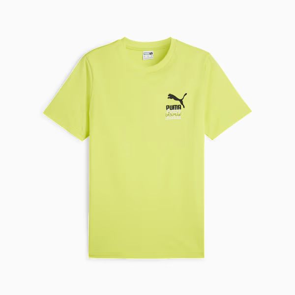 CLASSICS BRAND LOVE Graphic Tee Lime She front view