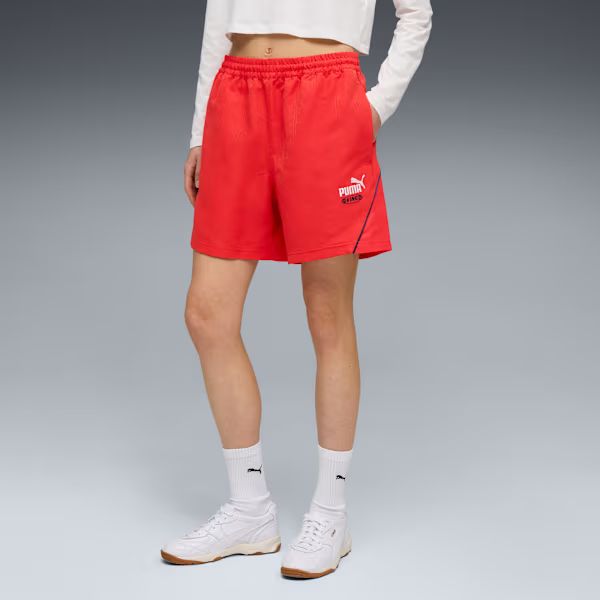 FUTURE.PUMA.ARCHIVE KING Relaxed Shorts Unisex - For All Time Red model view