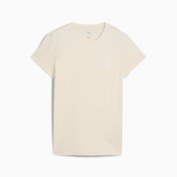 ESS SCRIPT Tee Alpine Snow front view